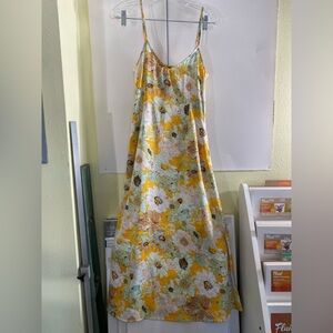 Cider Floral Spaghetti Strap Dress